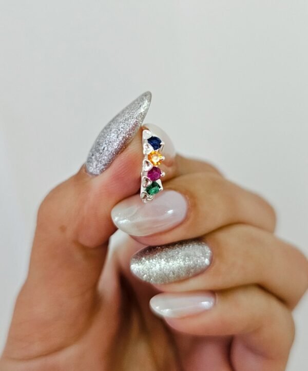 Argollitas mini coras multicolor