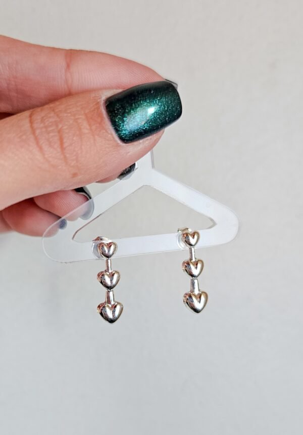 Aros triple corazón