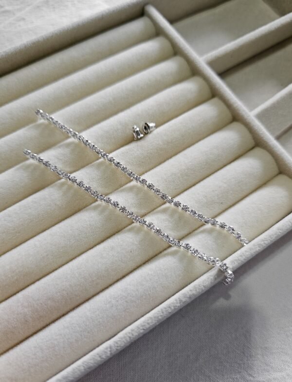 Aros stras simple cristal