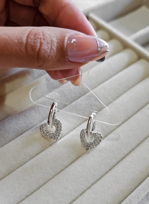 Argollitas dori love shine acero blanco