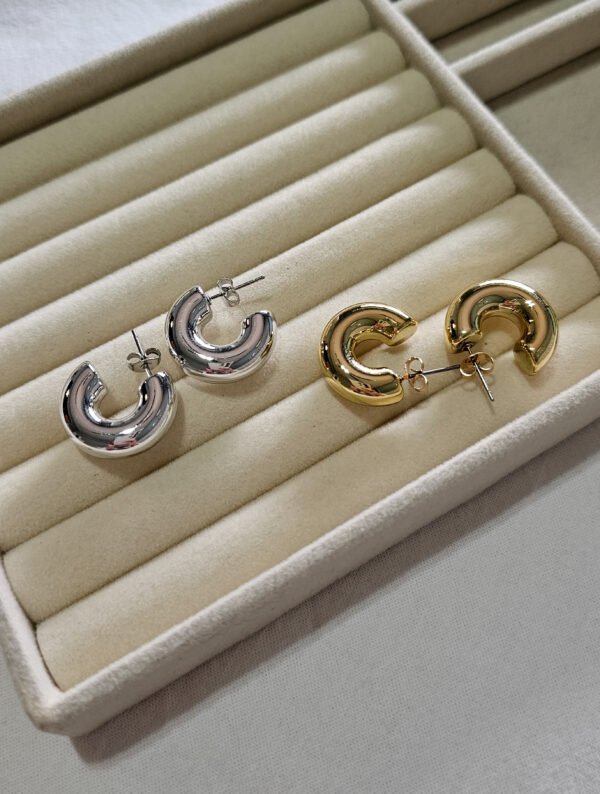 Semi argollas infladas chunky baby (2 modelos)
