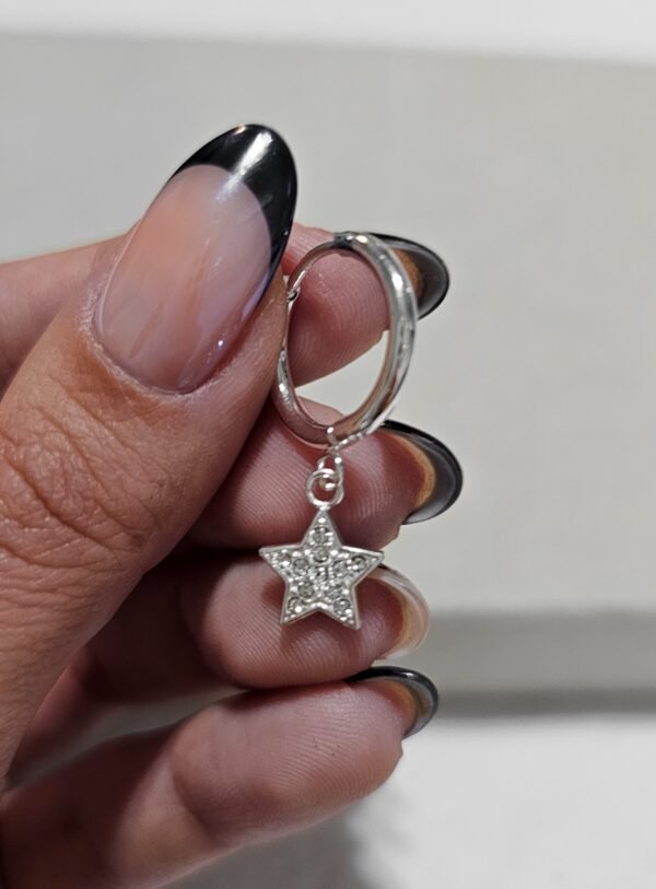 Argollitas estrella brillo