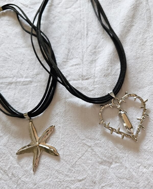 Chocker/collar negro (2 modelos)