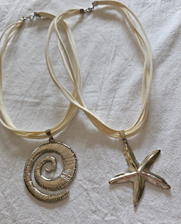 Chocker/collar natural (2 modelos)