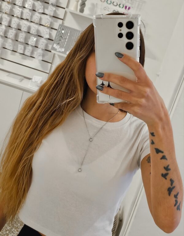 Collar largo doble cúbic