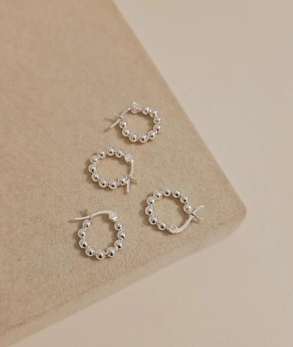 Argollitas balls plata