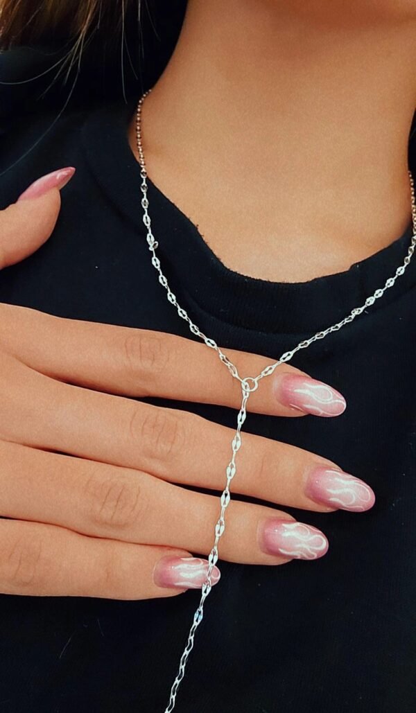 Corbatero fini acero blanco