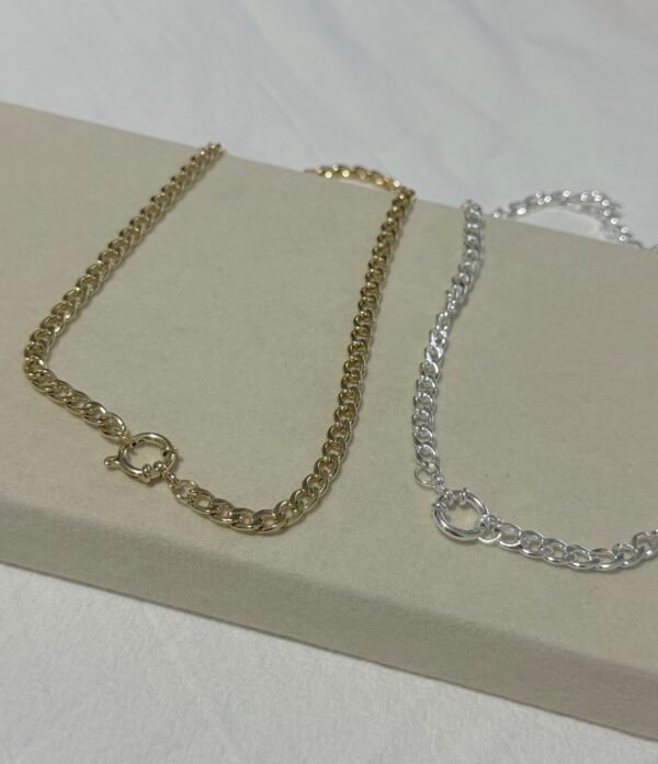 Collar eslabones mini cierre marinero (2 modelos)