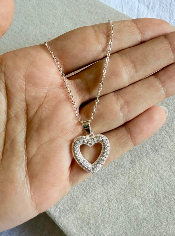 Collar mega love acero blanco