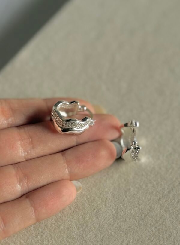 Argollas brillo ondas