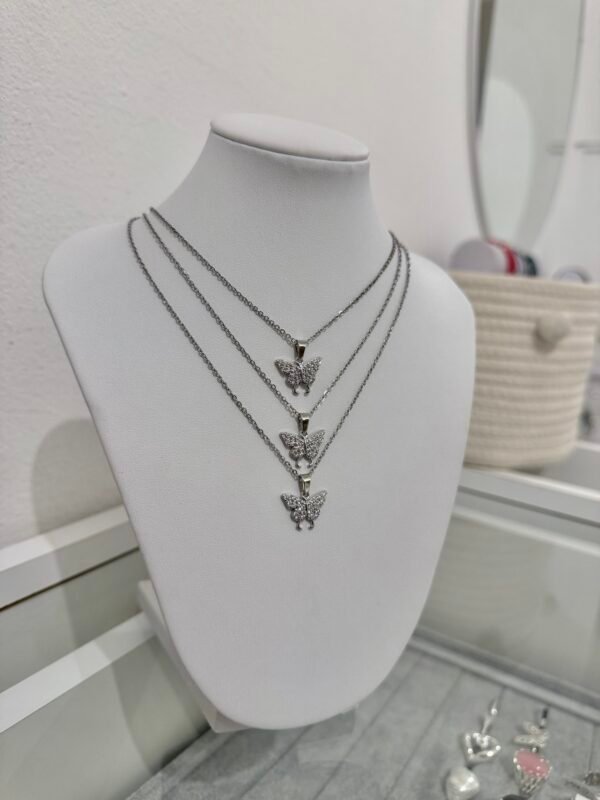 Collar butterfly shine acero quirúrgico