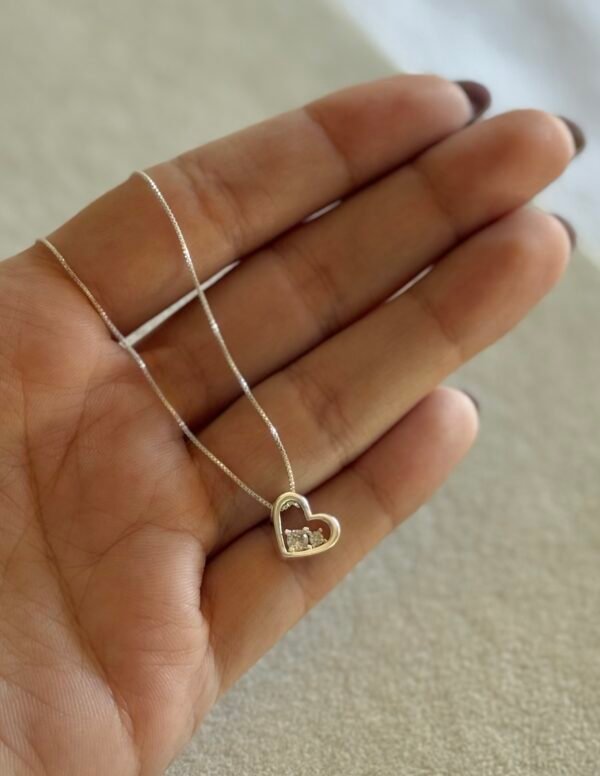 Collar corazón destellito