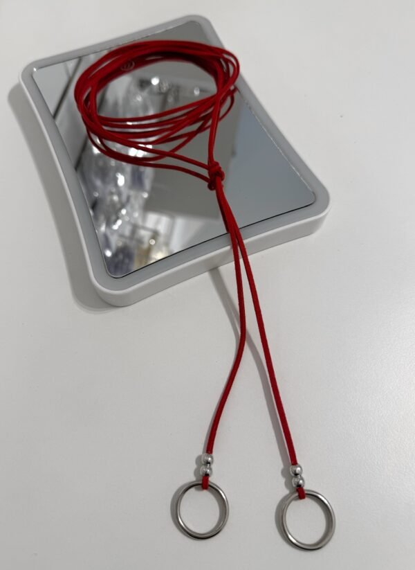 Chocker rojo doble arandela