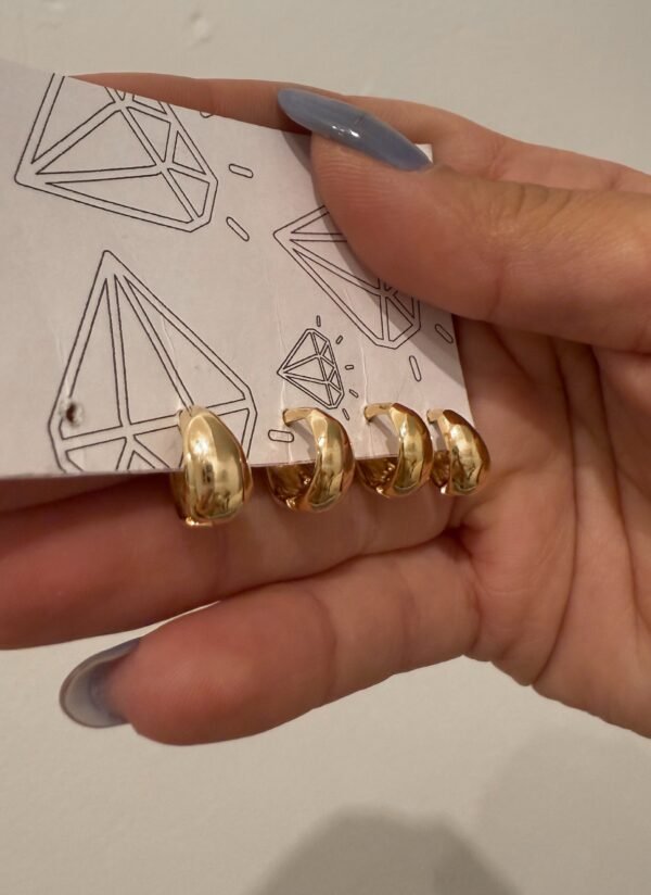 Mini cubanitas enchapado en oro