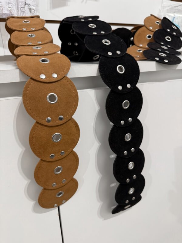Faja círculos terciopelo (2 colores)