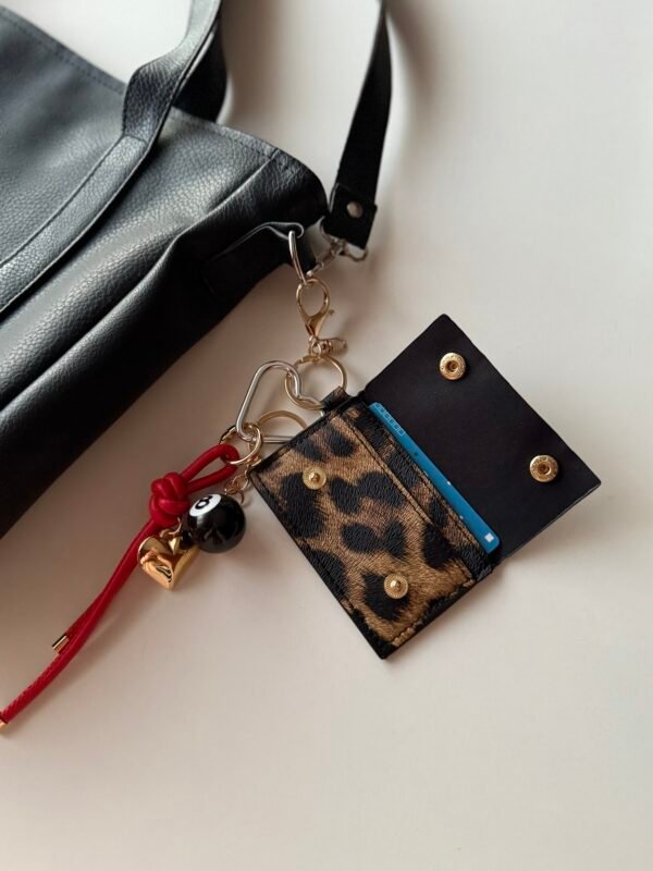 Charm rojo tarjetero print