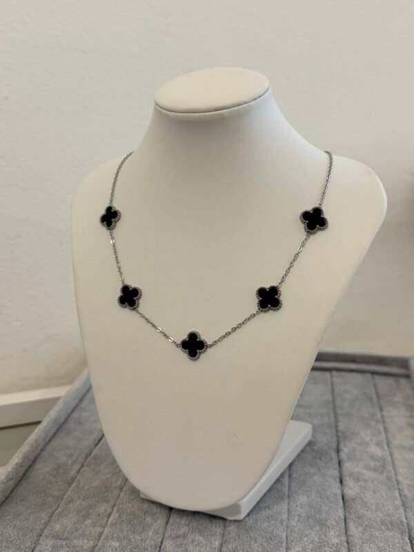 Collar luck negro acero quirúrgico