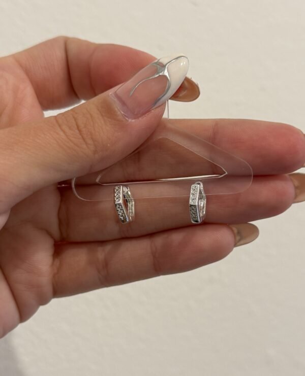 Argollitas hexagonales shine