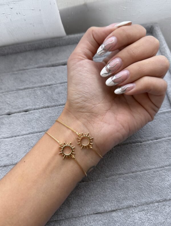 Pulsera sun enchapado en oro