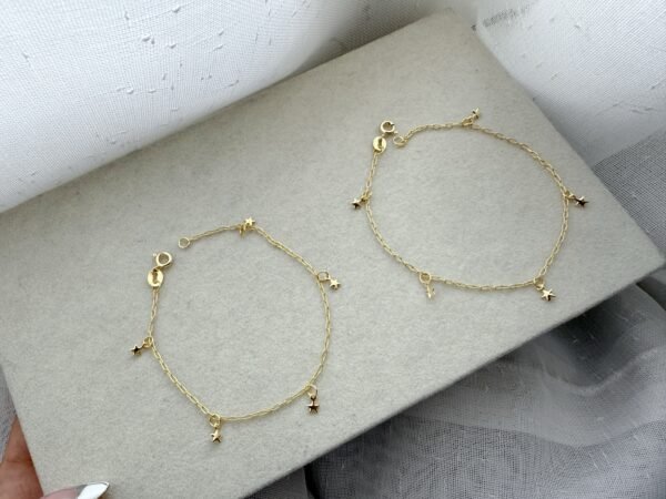 Pulsera mini star enchapado en oro