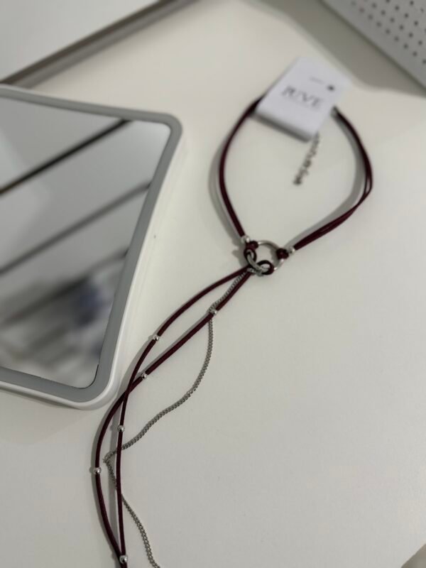 Chocker corbatero bordo