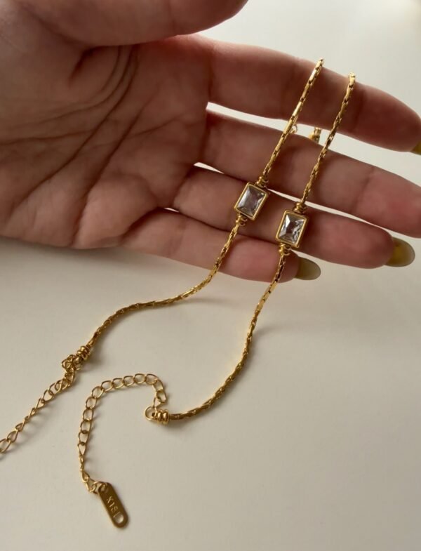 Pulsera recta cristal