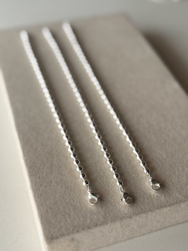 Pulsera bolitas acero blanco