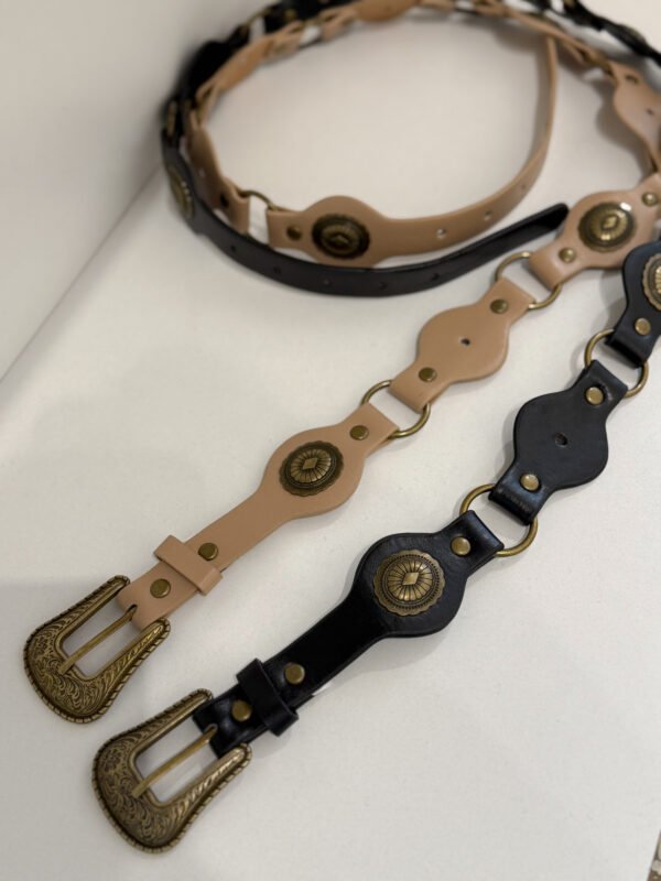 Cinto hebilla bronce (2 colores)