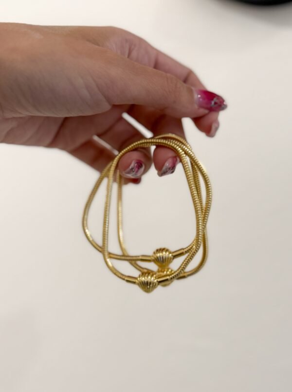 Pulsera mar acero dorado