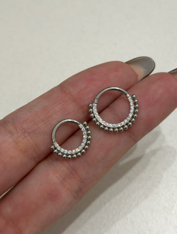 Piercing clicker bolitas shine (2 tamaños)