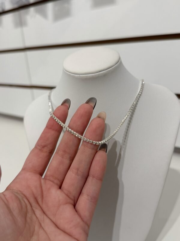 Collar stras fini corto