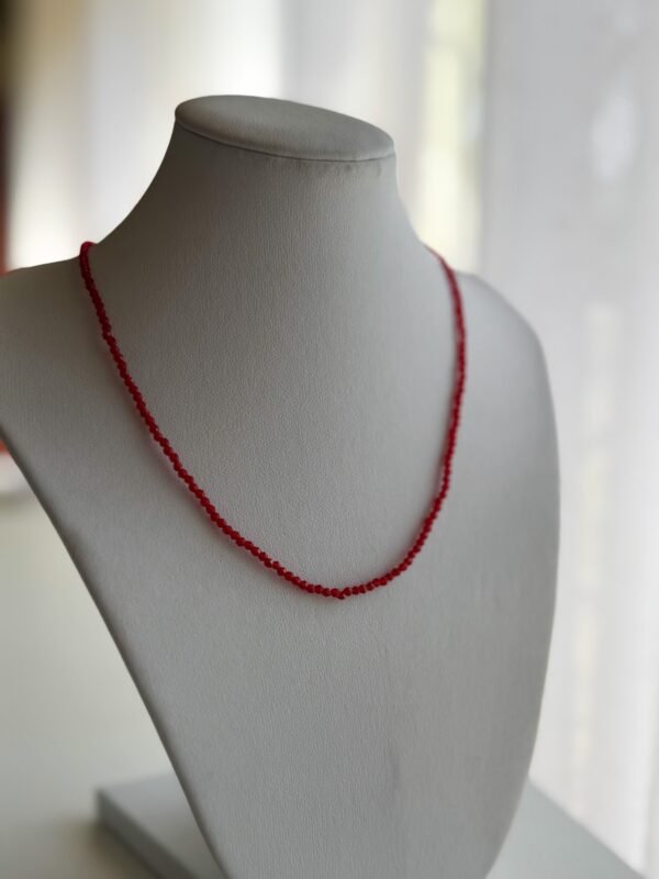 Collar cristalitos rojo