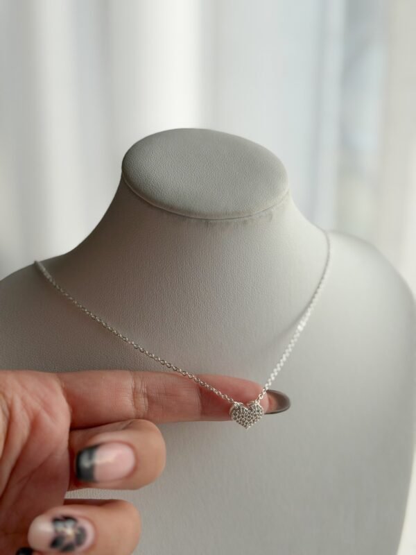 Collar cora inflado acero blanco