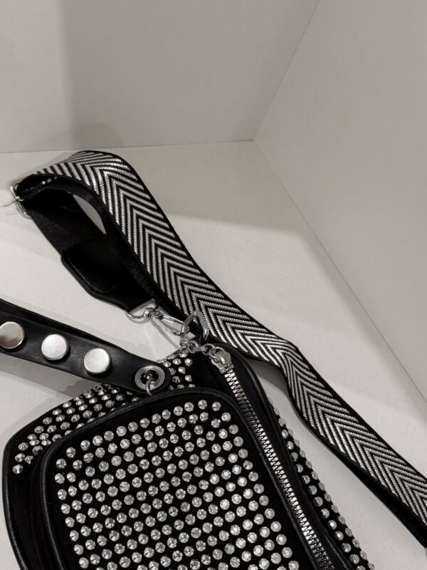 Riñonera shine plateada