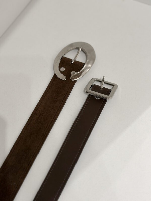 Cintos lisos marrones