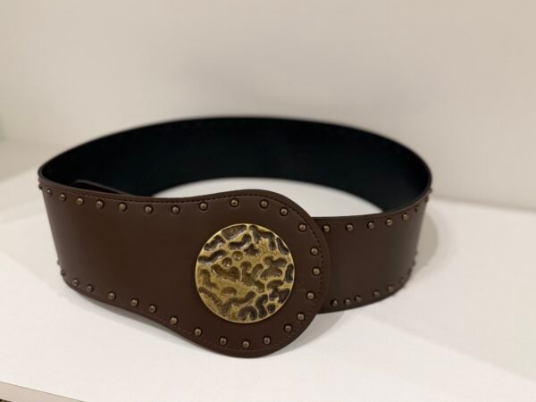 Faja marrón chapón bronce