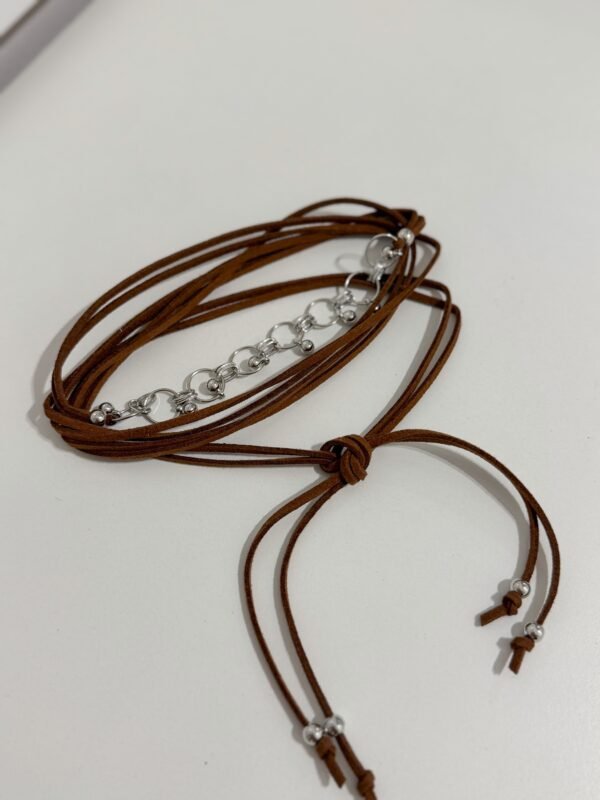 Chocker marrón arandelas