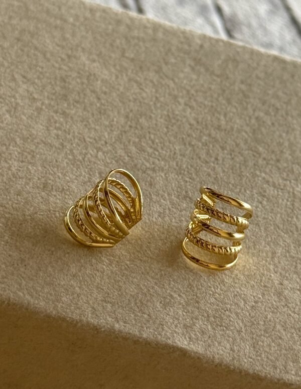 Cuff x5 combinado acero dorado