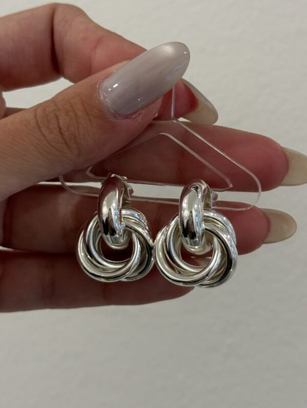 Aros anillos lisos chunky