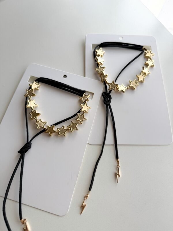 Chocker negro cielo dorado