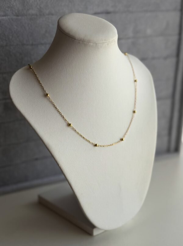 Collar lena acero dorado