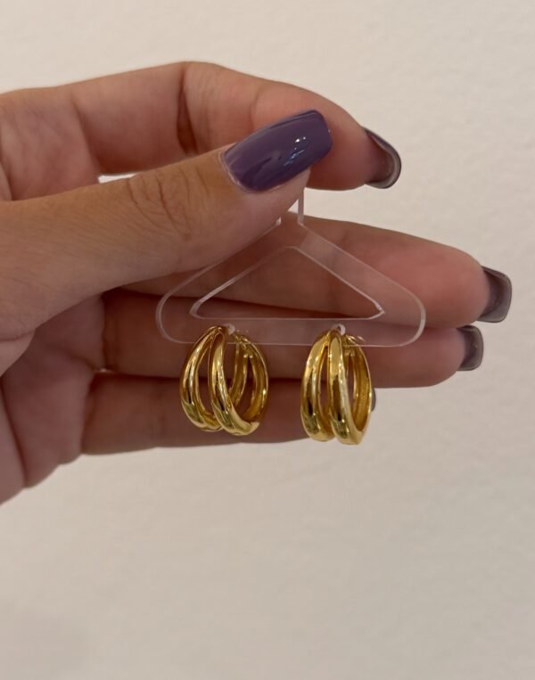 Argollas doble lisas