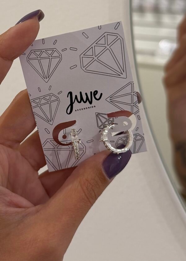 Argollitas shine cuadri