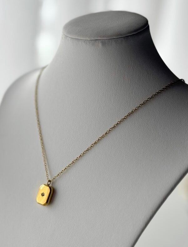 Collar chapita destello