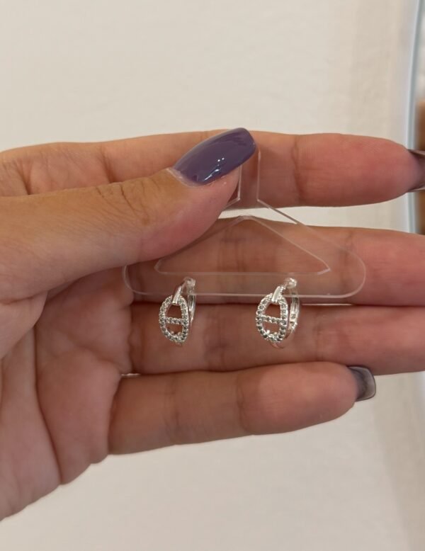 Argollitas gan acero blanco