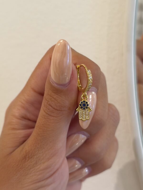 Argollitas hand acero dorado
