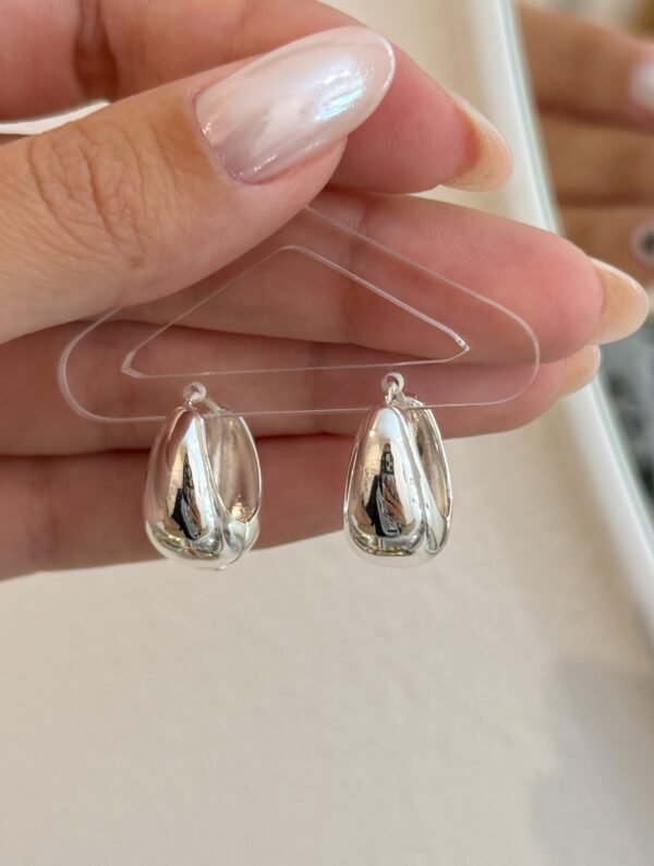 Argollas bombe acero blanco