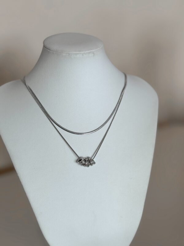 Collar doble anillos acero quirúrgico