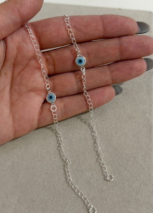 Pulsera ojito cele acero blanco