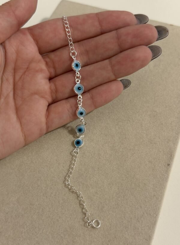 Pulsera protección blanca acero blanco